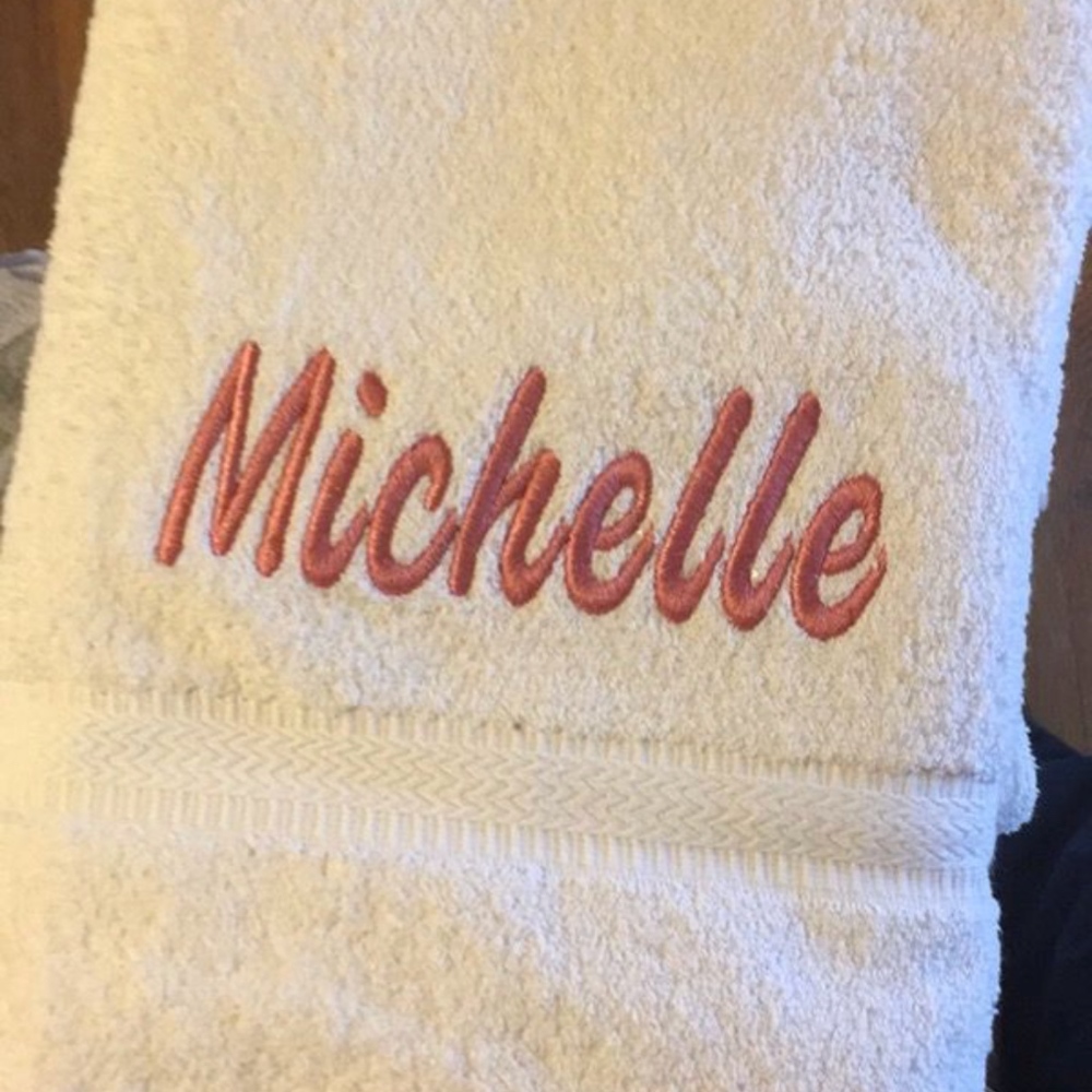 Embroidered towel
